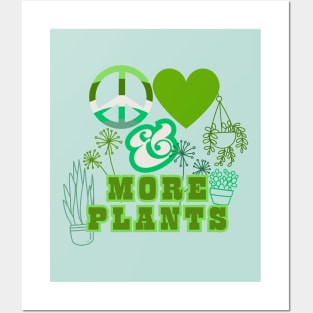 Peace, Love, and More Plants - Retro Pacific Northwest Style Posters and Art